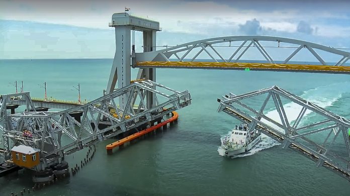 Inauguration of Pamban Sea Bridge in TN