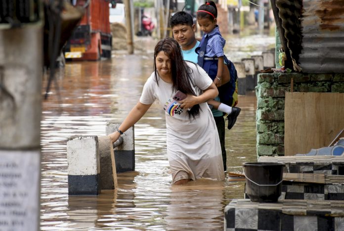 Heavy rains in Guwahti